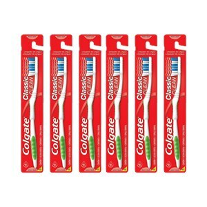 ESCOVA DENTAL COLGATE CLASSIC LONGA MACIA - 6 UNIDADES