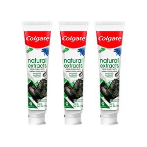 GEL DENTAL COLGATE NATURAL EXTRACTS PURIFICANTE 140G - 3 UNIDADES
