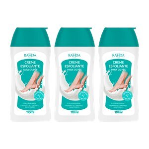 CREME ESFOLIANTE PARA OS PÉS RAHDA 110ML - 3 UNIDADES