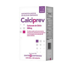 CARBONATO DE CÁLCIO - CALCIPREV 500MG 60 COMPRIMIDOS 