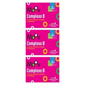 COMPLEXO B MOOV 40 COMPRIMIDOS - 3 UNIDADES