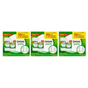 CENTRUM KIT 60 COMPRIMIDOS + 30 COMPRIMIDOS 70% OFF - 3 UNIDADES