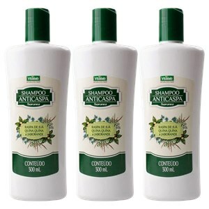 Shampoo Anticaspa Raspa De Juá Quina Quina E Jaborandi Vita Plankta 300Ml - 3 Unidades
