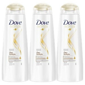 SHAMPOO DOVE ÓLEO NUTRIÇÃO 200ML - 3 UNIDADES