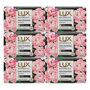 SABONETE GLICERINADO LUX BOTANICALS ROSAS FRANCESAS 85G - 6 UNIDADES
