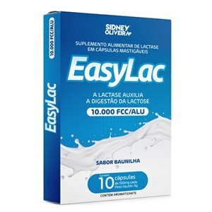 LACTASE 10.000 FCC 10 CÁPSULAS SIDNEY OLIVEIRA