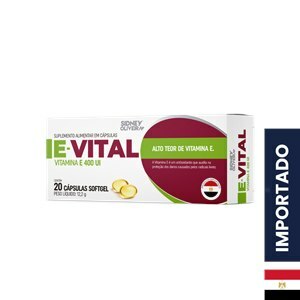 E-VITAL 20 CÁPSULAS EGITO SIDNEY OLIVEIRA 