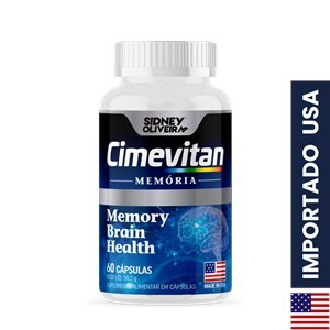 CIMEVITAN MEMÓRIA MADE IN USA 60 CÁPSULAS SIDNEY OLIVEIRA 