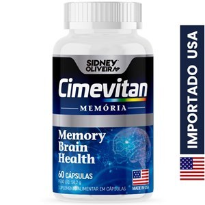 Cimevitan Memória Made In Usa 60 Cápsulas Sidney Oliveira 