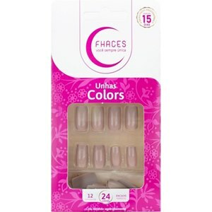 UNHAS POSTIÇAS FHACES COLORS NUDE 24 UNIDADES - U3051