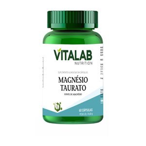 MAGNÉSIO TAURATO VITALAB 60 CÁPSULAS 