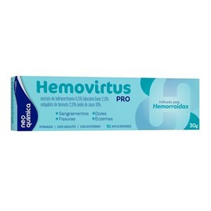 HEMOVIRTUS PRO 10 APLICADORES POMADA 30G