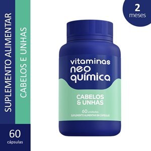 VITAMINAS NEO QUÍMICA CABELOS E UNHAS 60 CÁPSULAS