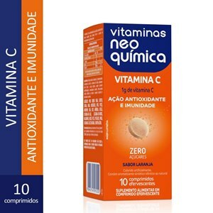 VITAMINAS NEO QUÍMICA VITAMINA C  EFERVESCENTES 10 COMPRIMIDOS 