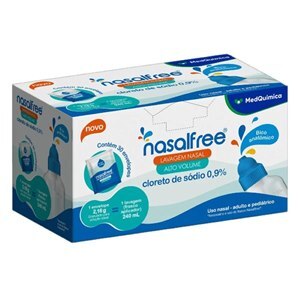 CLORETO DE SÓDIO - NASALFREE 9MG/ML ALTO VOLUME PÓ 30 ENVELOPES + APLICADOR