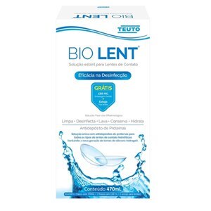 BIO LENT SOLUÇÃO PARA LENTE DE CONTATO KIT FRASCO 350ML + FRASCO 120ML