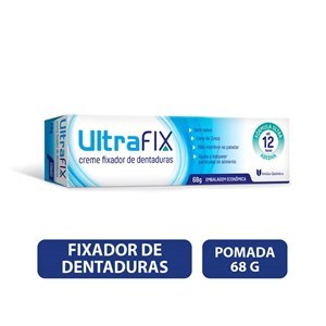 FIXADOR ULTRAFIX SEM SABOR CREME 68G