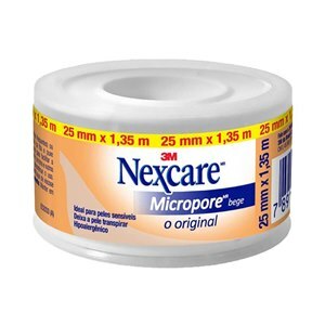 FITA MICROPORE NEXCARE COR BEGE 25MM X 1,35M