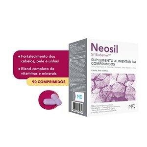 NEOSIL 50MG CABELO. PELE E UNHAS 90 COMPRIMIDOS