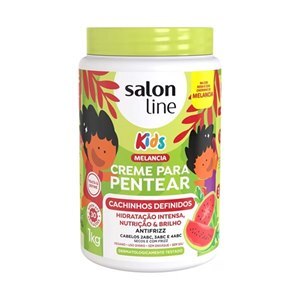 CREME DE PENTEAR KIDS SALON LINE CACHINHOS DEFINIDOS CHEIRINHO DE MELANCIA 1 KILO