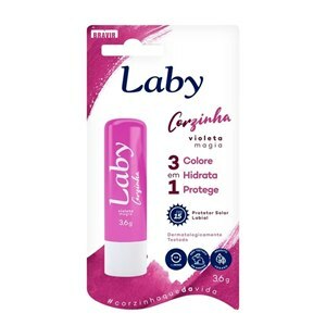 PROTETOR SOLAR LABIAL LABY CORZINHA FPS15 VIOLETA MAGIA 3,6G