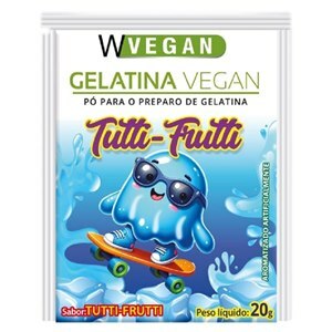 Gelatina Sabor Tutti Frutti Sachê Wvegan 20g
