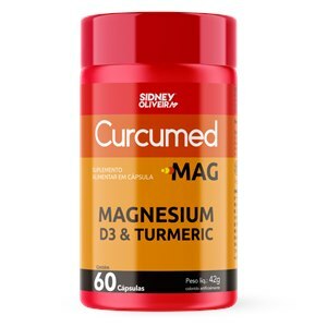 MAGNESIUM. D3 & TURMERIC 60 CÁPSULAS SIDNEY OLIVEIRA