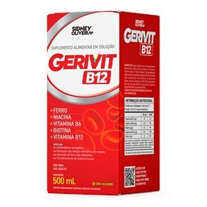 GERIVIT-B12 SOLUÇÃO 500ML SIDNEY OLIVEIRA