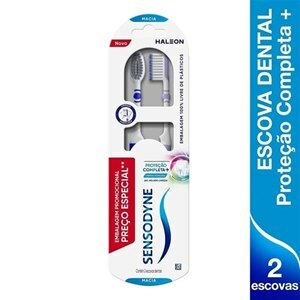 ESCOVA DENTAL SENSODYNE PROTEÇÃO COMPLETA+ MACIA 2 UNIDADES